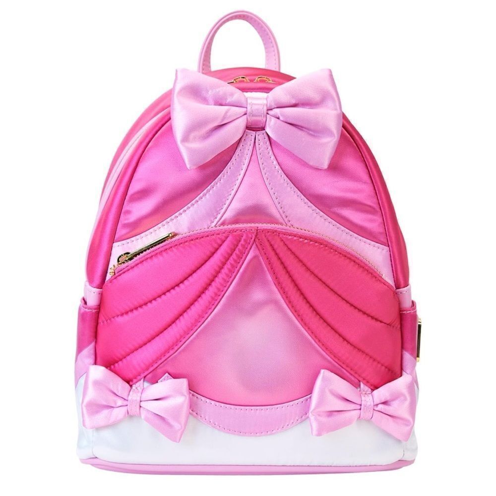 Loungefly Disney Cinderella 75th Anniversary Pink Bow Mini Backpack